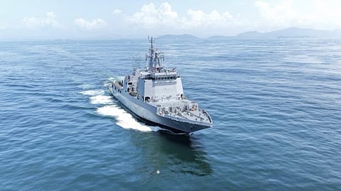 The newly launched INS Samarthak.