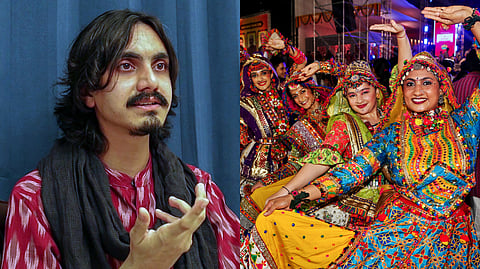Gujarati folk singer Aditya Gadhvi objects to VHP's call for stopping non-Hindus from attending Garba events in Gujarat.