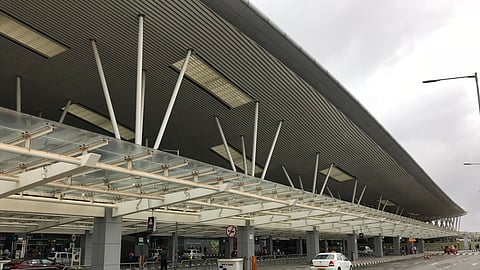  Deserted view at the Kempegowda International Airport during Bharat Bandh - Express Photo by Pushkar V. [Karnataka, Bengaluru, Bharat Bandh, KIA, Kempegowda International Airport].