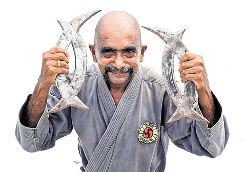 Xavier Correya, a resident of Palluruthy in Kochi, he urges all to learn martial arts to acquire discipline and confidence in life. 