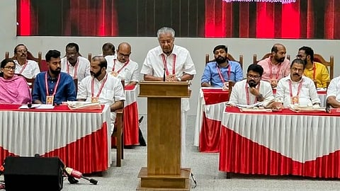 Former Keralam CM and CPM leader Pinarayi Vijayan.