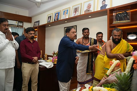 Deputy Chief Minister and Revenue Minister G Parameshwara
