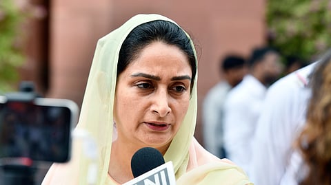 Shiromani Akali Dal (SAD) leader Harsimrat Kaur Badal.