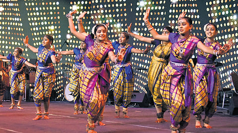 Artistes performing on Day 9 of the Vijayawada Utsav 2.0 on Monday.