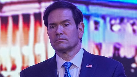 United States Secretary of State Marco Rubio during the 'Freedom 250' event celebrating the 250th anniversary of American Independence, in Mumbai, Tuesday, Oct. 20, 2026.