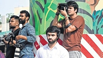 An exclusive photo of Raihan Vadra at RK Ashram metro station, published by TNIE on Oct 12.