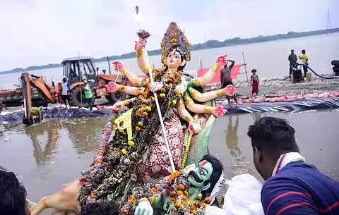 Durga Puja immersion ceremony in Cuttack