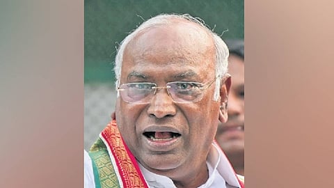Congress President and Leader of Opposition in the Rajya Sabha, Mallikarjun Kharge