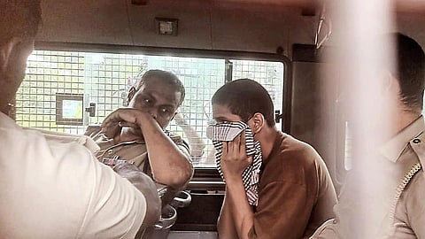 Suhail Sajeev being taken for evidence collection. (File photo) 