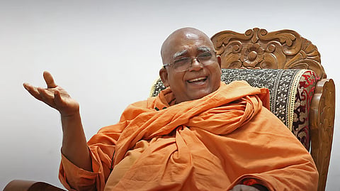 Swami Satchidananda speaks to TNIE.