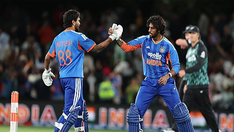 NZ vs IND, 2nd T20I: Tilak-Nitish steer India to four-wicket win after middle-overs woes in last over thriller.