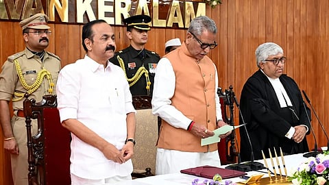 Om Prakash Mathur was sworn in as the 29th Governor of Keralam at Lok Bhavan today.
