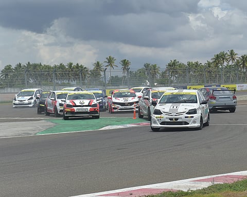 Action from the race on Saturday