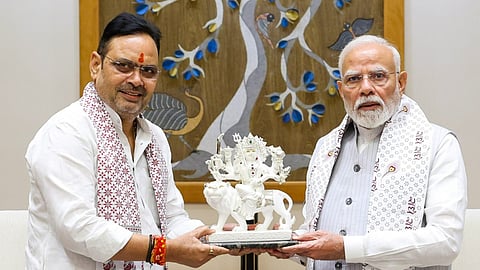 CM Bhajan Lal Sharma with PM Modi.