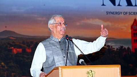 Former Keralam governor and current Tamil Nadu Governor Rajendra Vishwanath Arlekar 