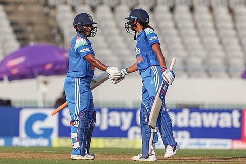 Deepti Sharma and Harmanpreet Kaur