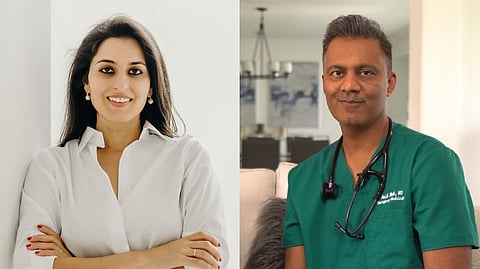Indian-American candidates Amish Shah (R) and Pia Dandiya (L) of the Democratic Party are on the ballot in Arizona and Florida, respectively.