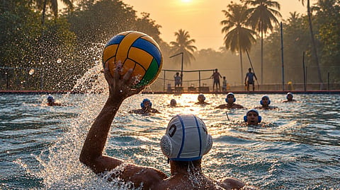 Two Malayali youngsters making a splash with water polo