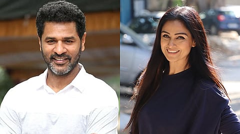 Prabhu Deva (L) and Simran (R)