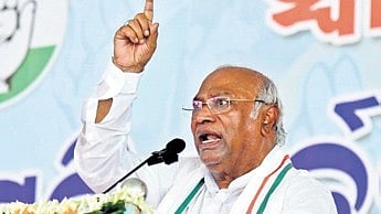 Congress president Mallikarjun Kharge.
