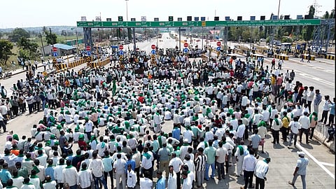 Sugarcane farmers have been protesting over the last few weeks seeking fulfilment of their demands. 