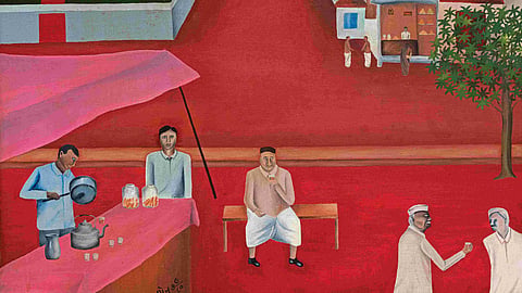 An art work by artist Bhupen Khakkar 