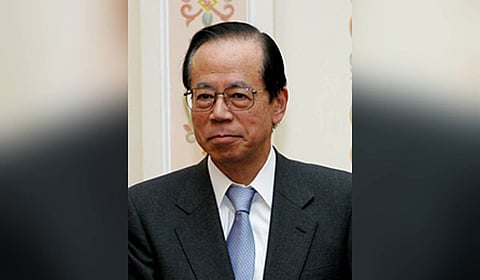 Former Japan PM Yasuo Fukuda.