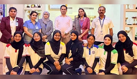 Students from UAE reached Kozhikode to participate in sports meet.