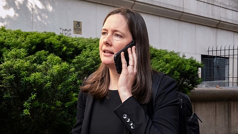 Assistant US Attorney Maurene Comey is outside court during the Sean "Diddy" Combs' sex trafficking trial on June 3, 2025.