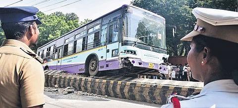No one was injured in the incident on Tuesday. Owners of the damaged cars have demanded compensation  