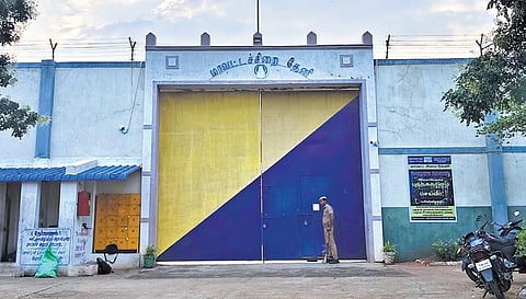 The district jail in Thekkampatti, from where 17 inmates escaped on Monday  