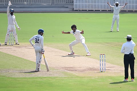 Sai Kishore (C) starred with another four-wicket haul on Tuesday