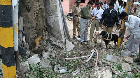 Adugodi Junction where one of the bomb blast 