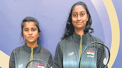 Andhra Pradesh soft tennis player AS Vaishali partnered with Tanika Thayumanavan of Tamil Nadu to put up an impressive performance against Japan and secured the bronze medal in the tournament. 