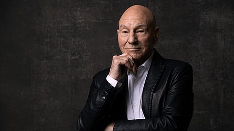 Patrick Stewart, cast member in the Paramount+ television series "Star Trek: Picard" poses for a portrait during the Winter Television Critics Association Press Tour in Pasadena, Calif., on Jan. 9, 2023.