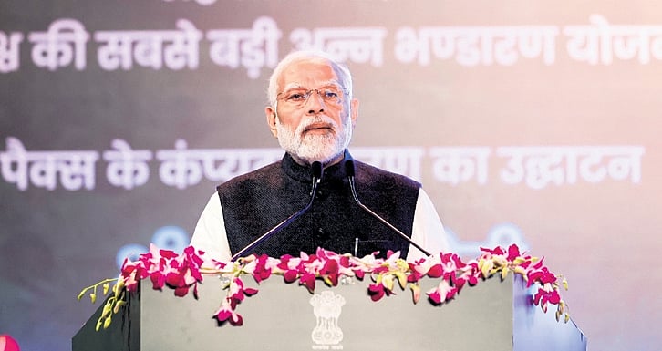 PM Modi launches world’s largest grain storage plan for co-ops