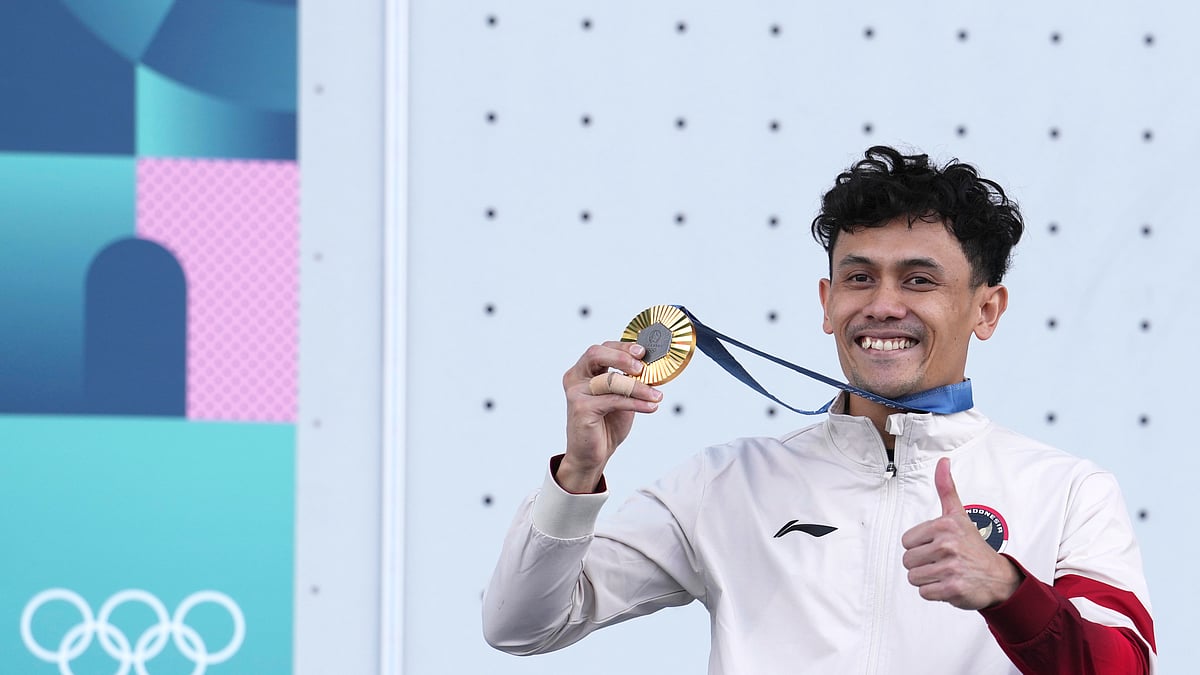 Indonesia's Leonardo wins Olympic speed climbing gold as Watson sets ...