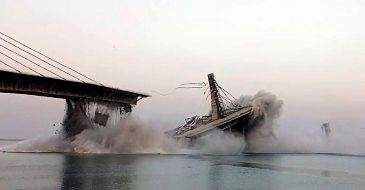 Yet another bridge trouble: Portion of bailey bridge tilts to one ...