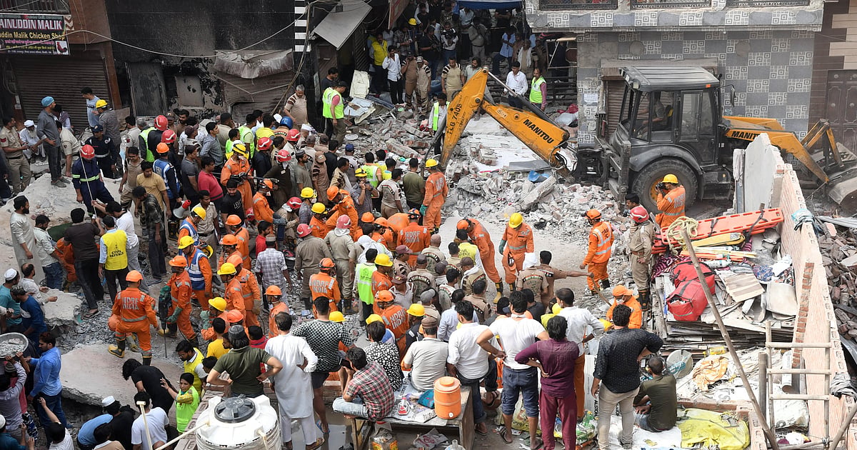 11 killed as four-storey building collapses in Delhi's Mustafabad