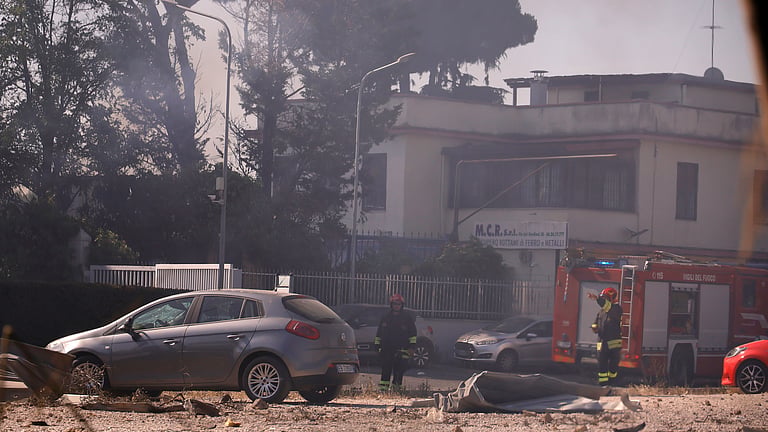 Gas station explodes in Rome, injuring at least nine first responders