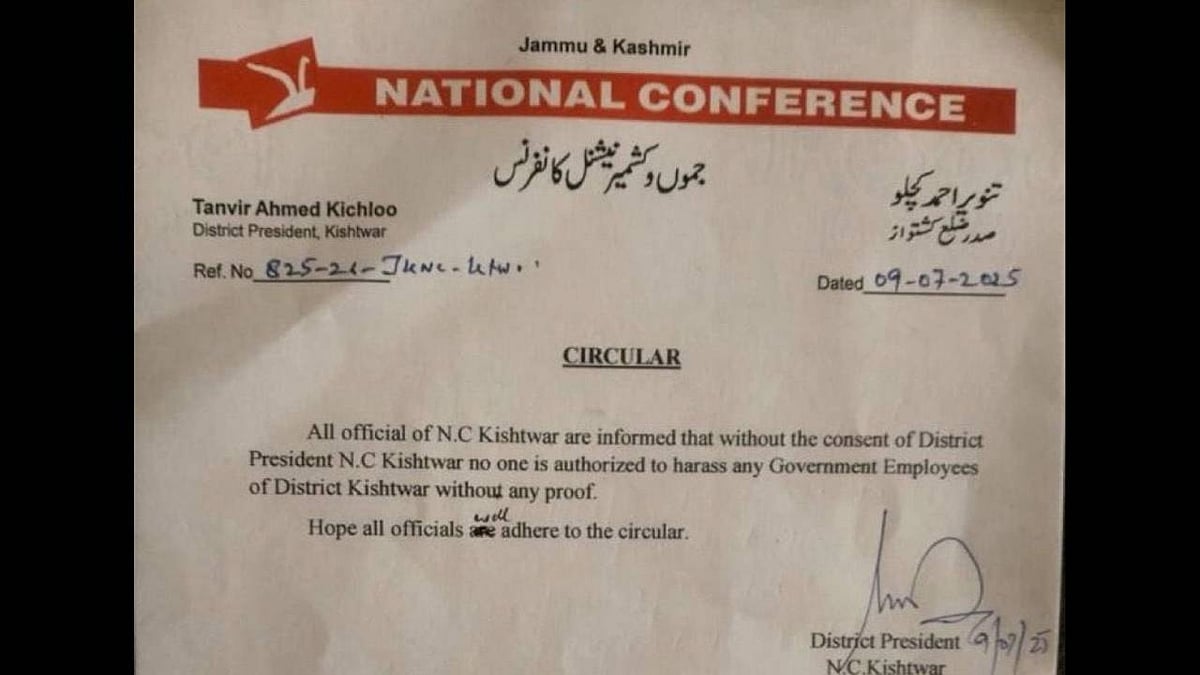 J&K BJP critices NC circular directing workers to 'harass officials ...