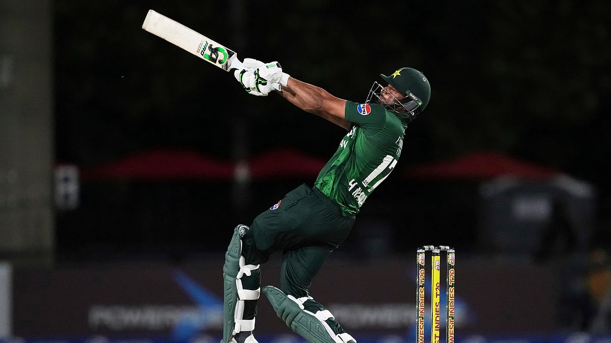 Hasan Nawaz's unbeaten 63 leads Pakistan to a five-wicket win over West ...