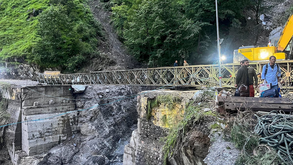 Bailey bridge nears completion to restore connectivity in flood-hit ...