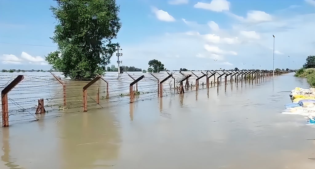 Floods damage 110 km of Indo-Pak border fence; 90 BSF posts inundated ...