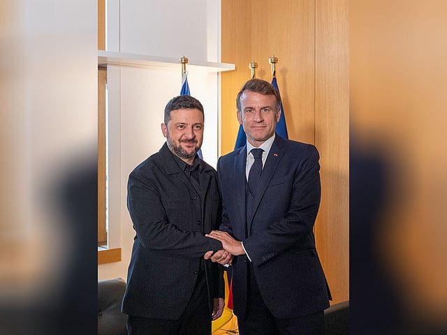 Zelensky meets Macron to shore up support for Ukraine as Trump optimistic