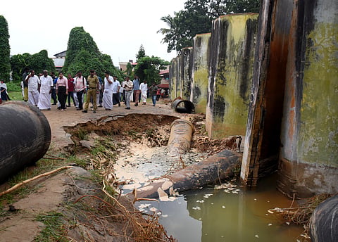 Water tank collapse