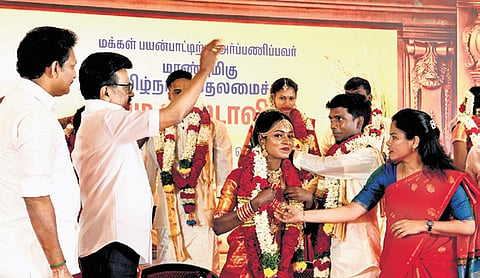 Tamil Nadu CM Stalin opens Anna marriage hall, lays stone for school ...