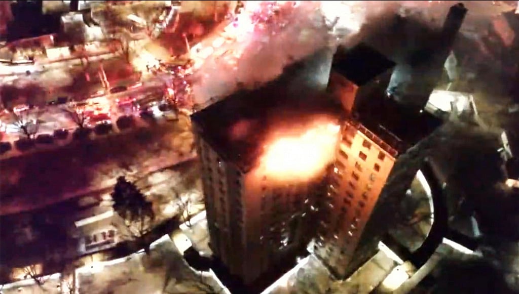 One killed, 14 injured in gas explosion, fire on top floors of NYC ...