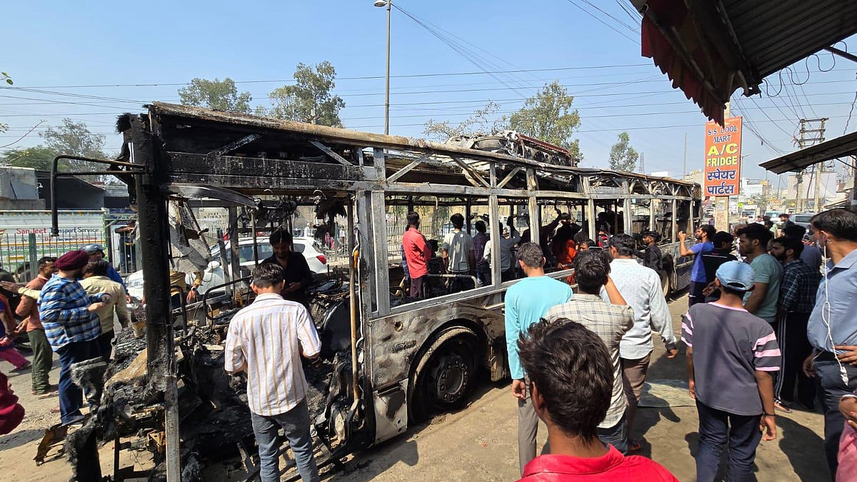 Two killed as DTC bus rams into vehicles, violence erupts