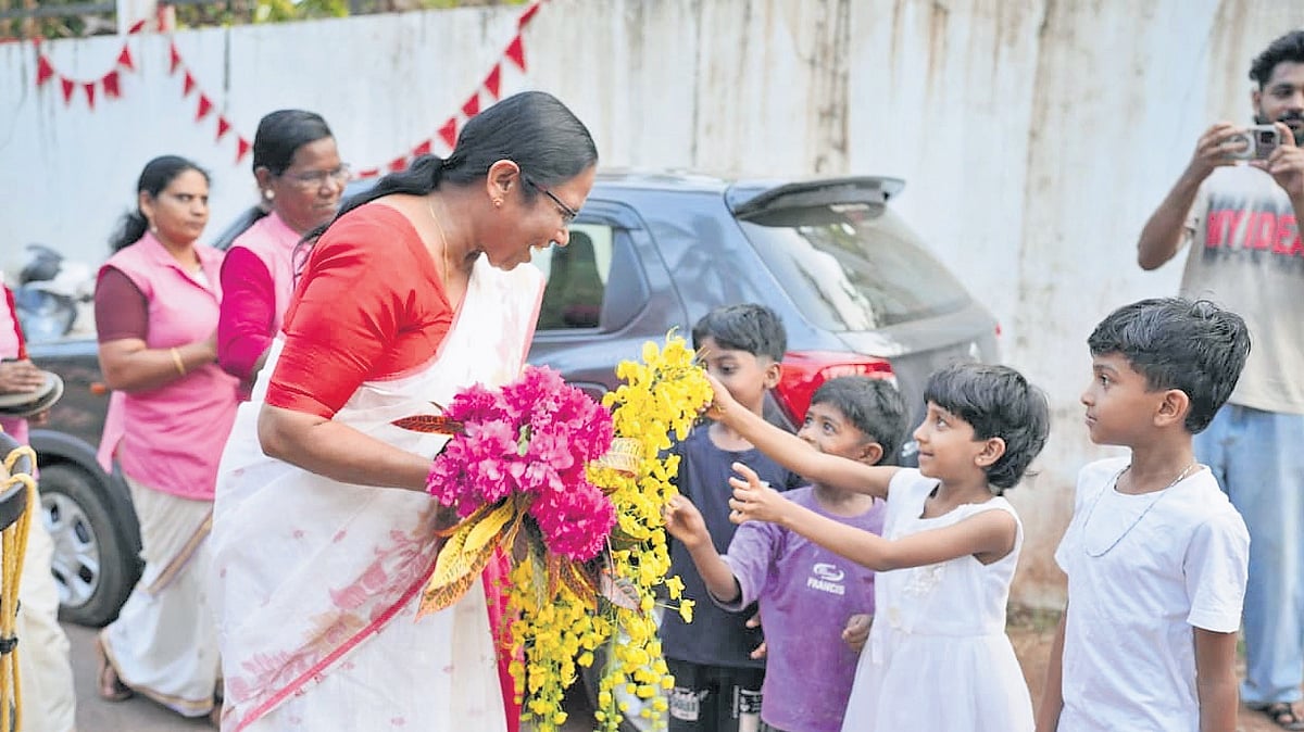 K K Shailaja focuses on youth outreach, sports vision in Kerala's Peravoor